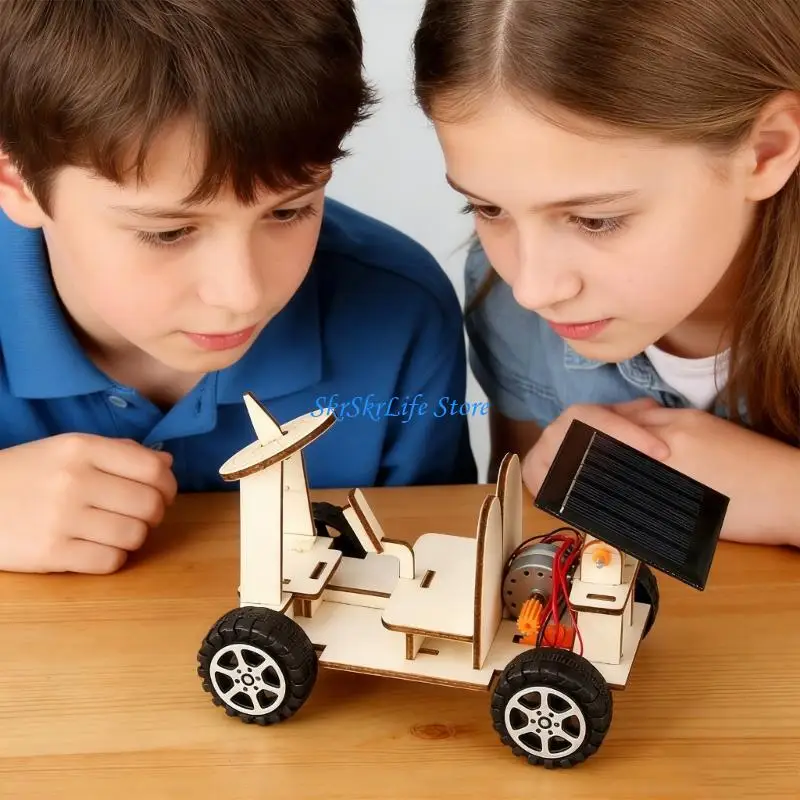 E65E Wooden Space Vehicle Exploration Vehicle Building Set For Classroom Teaching