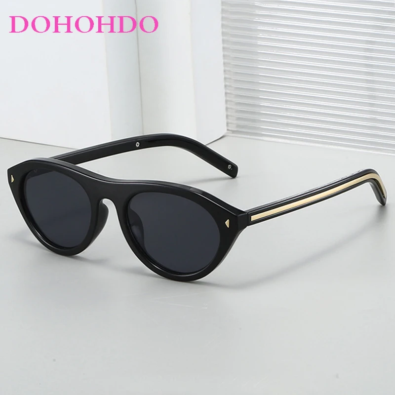 

Fashion Luxury Designer Outdoor Sunglass Men Trendy Rice Nail Small Cat Eye Women Sunglasses Travel Driving Shades UV400 Lunette