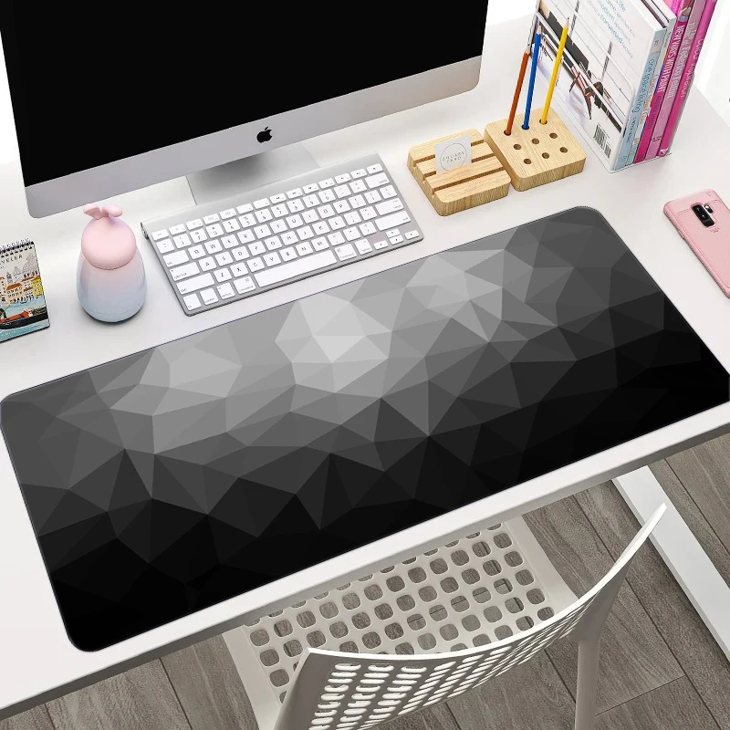 XXL 블랙 마우스 패드 러그, 책상 패드 슬립매트, 컴퓨터 비트 패드, 책상 보호 고무 마우스 패드, 확장 및 두께, 90x40 매트, 1 개