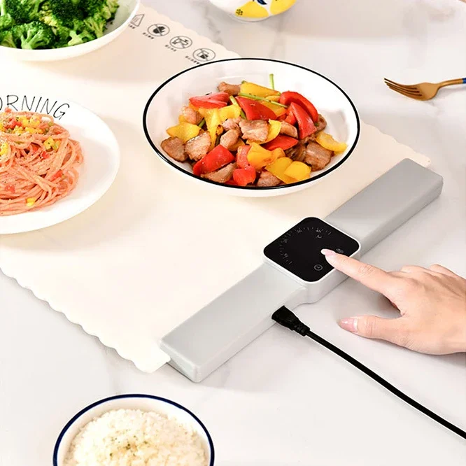 Warming Tray Ultra-long Intelligent Timed Heat Preservation and Heating Collapsible Electric Silicone Plastic Plates 300W