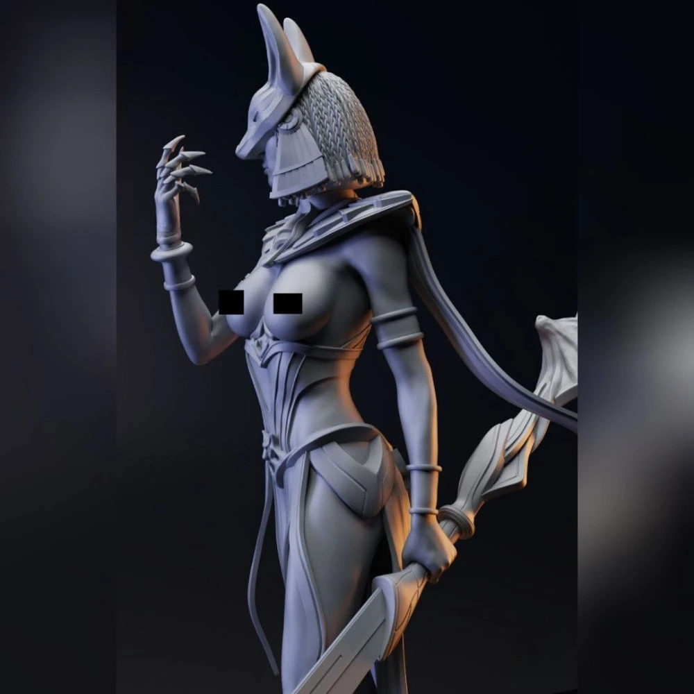 1PC Cleopatra High-precision Resin Blank Model Printing with Split Parts 3D Printed DIY Coloring Self-assembly Figurines Statue