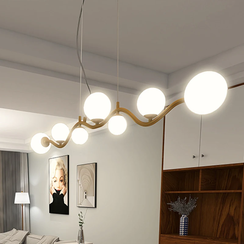 غرفة نوم حديثة ديكور غرفة الطعام مصابيح سقف LED أضواء قلادة إضاءة داخلية إضاءة داخلية مصباح سقف الثريا