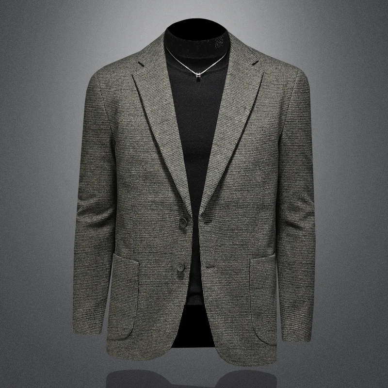 

Men's Casual Sle Plaid down Jaet Coat Winter New Korean Version Slim Fit Tailored Look Faionable Polyester Fiber