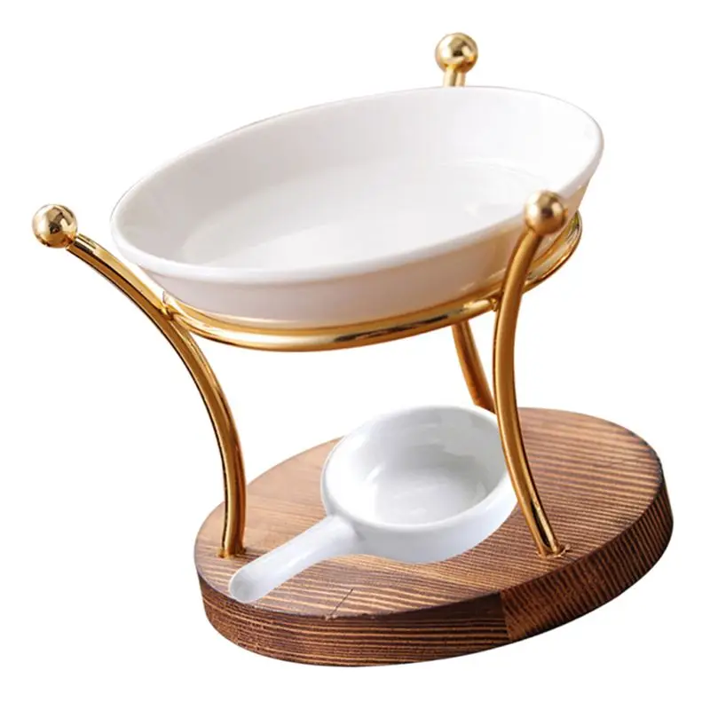 J1UL1N Lamp Stove Essential Oil Burner Ceramics Diffuser Iron Decoration Furnace Holder Office Wax Melt Fireplace Easy To Use - view 6