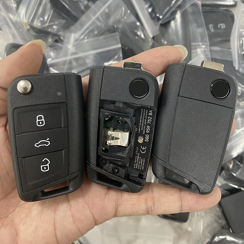 CN 001068 Oryginalny klucz składany 5G0 959 752 BA Smart Remote 5G6 959 752 AG 433MHz MQB48 5G0 959 752 BB Do VW Tiguan Touran Sharan