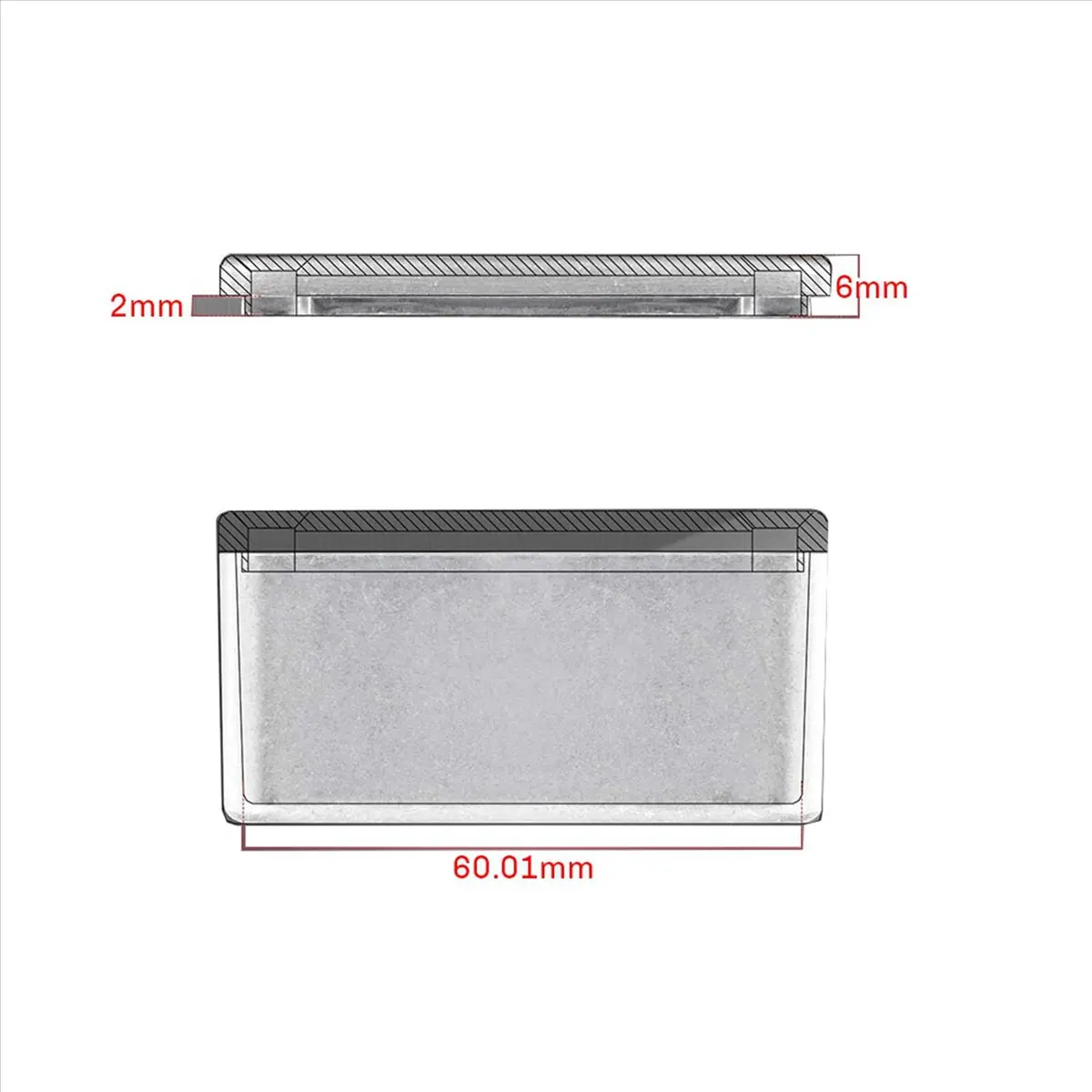 

TUREBG 6PCS 125B/1590N1 Aluminum Guitar Effect Pedal Enclosure Metal Stomp Box Enclosure Unfinished 122x66x39.5mm with Rubber