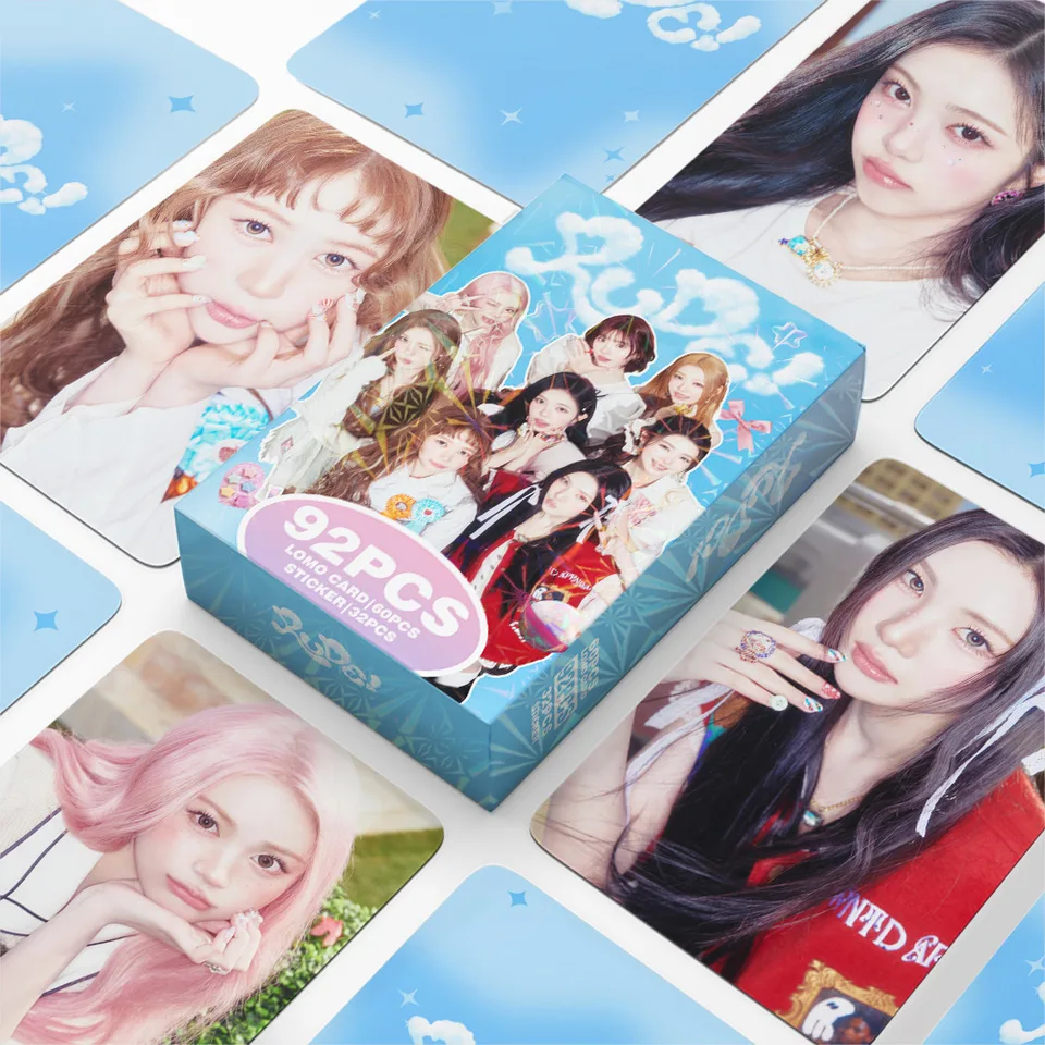92Pcs/Set Idol Hearts2Hearts New Album RUDE Lomo Cards Stickers