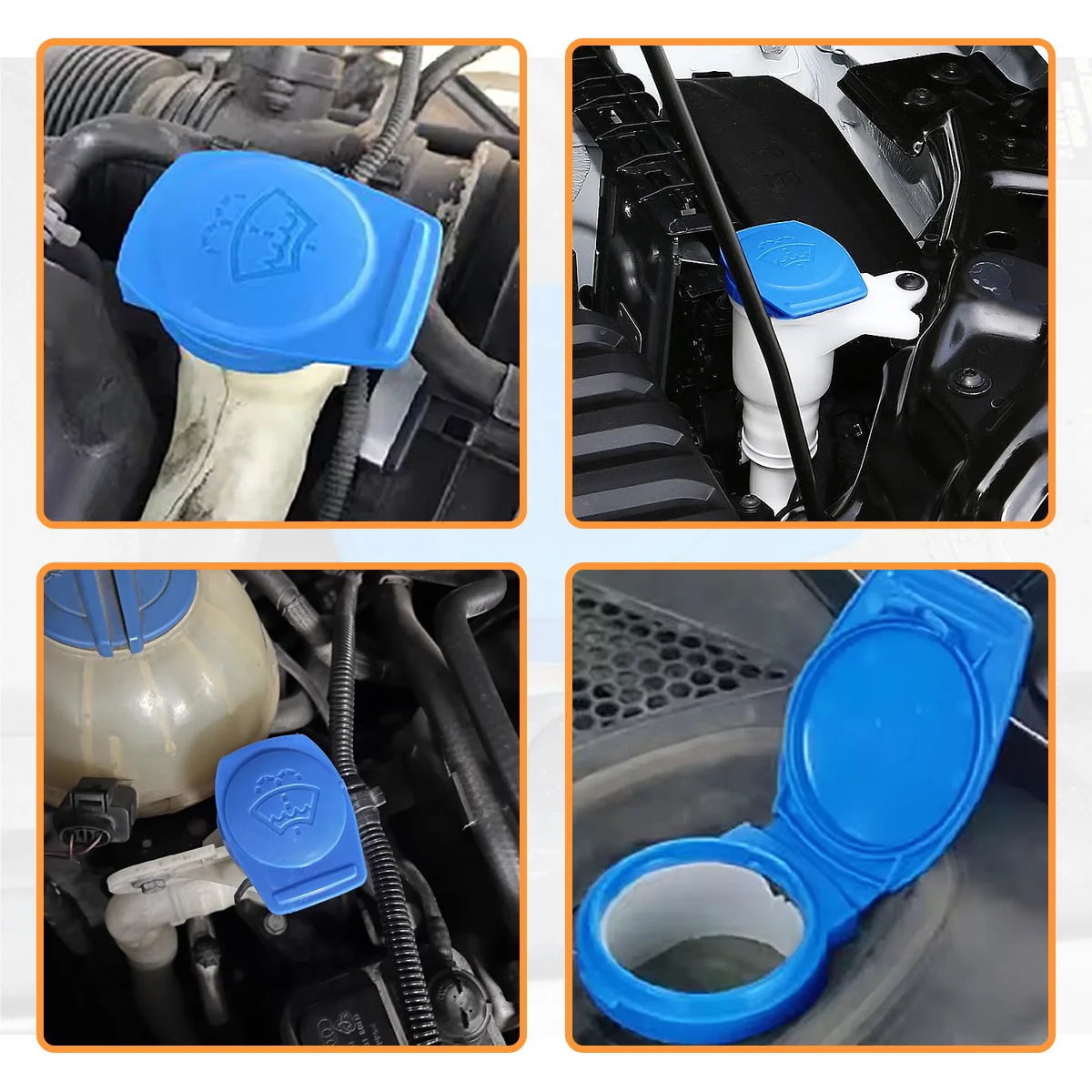 1 Stück Scheibenwischer-Waschflüssigkeitsbehälterdeckel passend für Audi A1 Q2 Porsche Cayenne VW Jetta Golf Seat Ateca Skoda, 3Q0955455, 18G955455A – Detail 5
