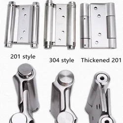 Double Opening Spring Stainless Steel Two Way Hinge Cowboy Door Garden Fence Door Wooden Door Automatic Closing Hinge