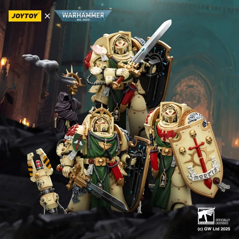 JOYTOY Warhammer 40K ángeles oscuros Deathwing Knight 1/18 figura de acción muñeca Anime estatuilla juego modelo estatua juguetes coleccionables regalos