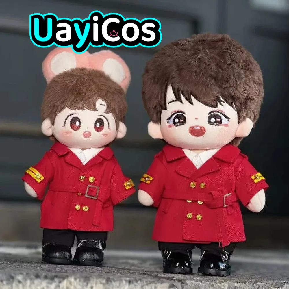 

20cm Doll Clothes Wang Yibo Xiao Zhan Clothing Red Coat Costume Suit Outfit Accessories Anime Game Toy Kids Gifts Cosplay