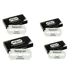 20/10 Count Super platinum Coated double edge shaving razor blades for Folding Knife with Shaving & Hair Removal