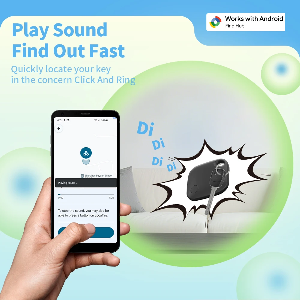 Android ロケーション トラッカー アプリ Google の Find Hub アプリ用のリモート位置特定ファインダー Samsung Pixel Xiaomi GMS 用のナビゲーション デバイス