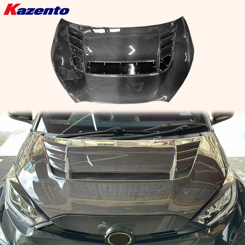 

For Toyota GR Yaris XP210 3 Door 2020-2024 Carbon VS Style Front Vented Hood( Ocean freight is favorable, welcome to inqury)