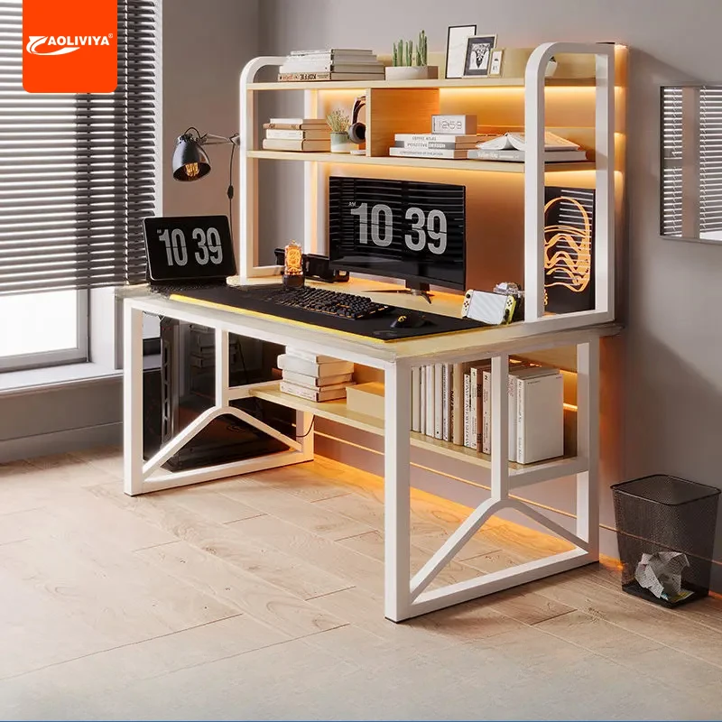 AOLIVIYA Gaming Desk Simple Desktop Computer Desk Study Writing Desk For Bedroom Office Home Use Dormitory A16