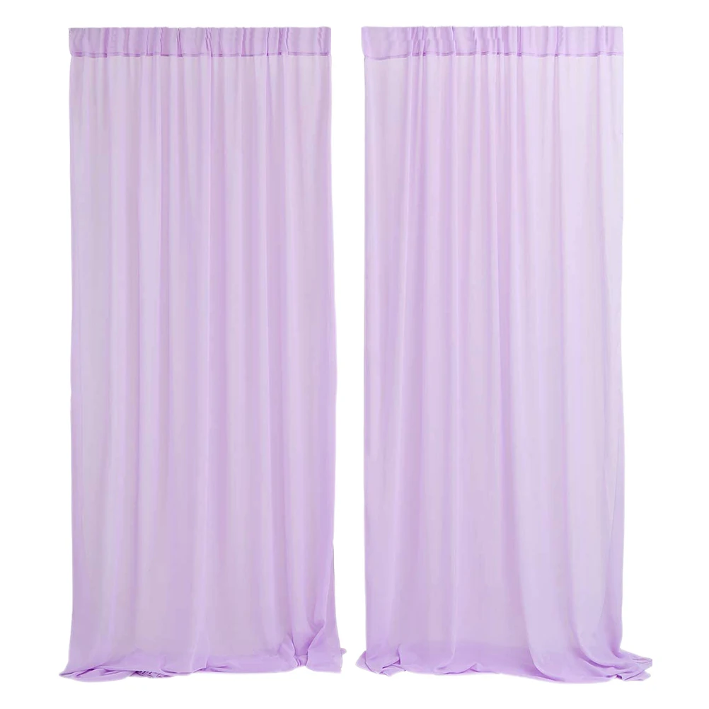 

2Pcs Wedding Organza Gauze Curtain Decor Layout Prop Not Easy Wrinkle Reused Many Times Wedding Organza Decorative Gauze Curtain