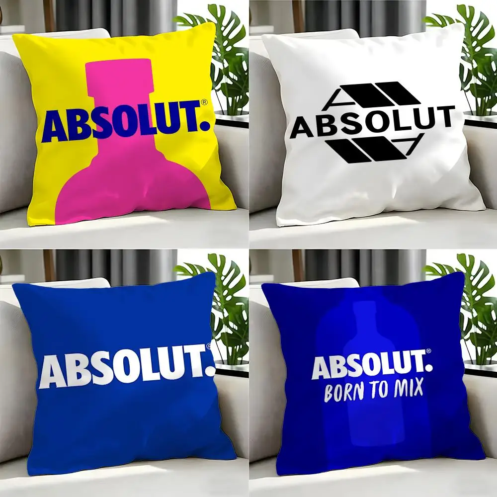 alcohol Absolut Cushion Cover Cushion Cover Set 4Pcs 50x50 45x45 40x40 Pillowcase Decorative Sofa Home Decor