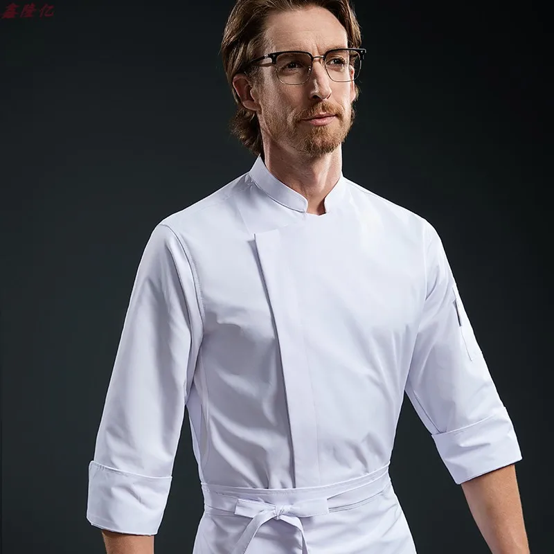 

Cake Shop Western Restaurant Steakhouse Kitchen Work Uniform Long Sleeve Catering Hot Pot Restaurant Hotel Autumn Chef Uniform f
