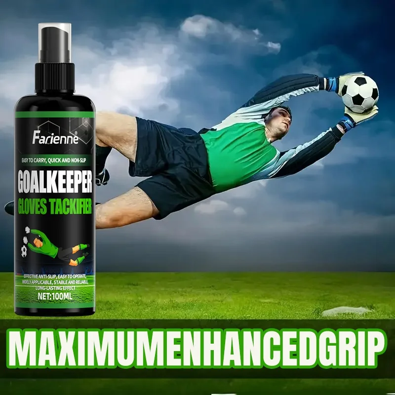 Image of Torwarthandschuh-Griffspray, rutschfeste Formel, erhöht sofort Fußball-Kletter-Yoga-Griff, sichere klebrige Latexhandschuhe