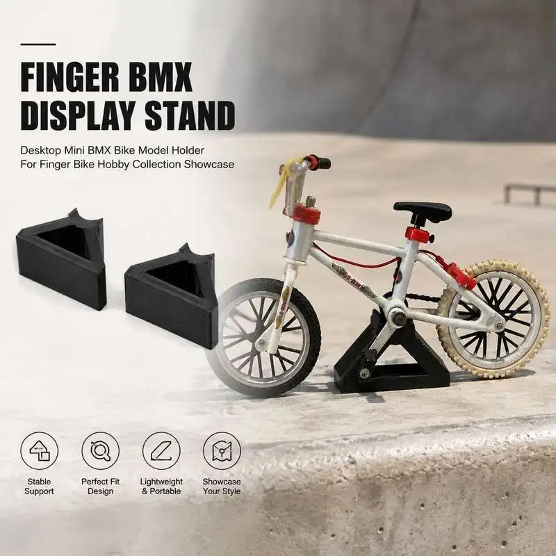 Finger BMX Display Stand Desktop Mini BMX Bike Model Holder For Finger Bike Hobby Collection Showcase