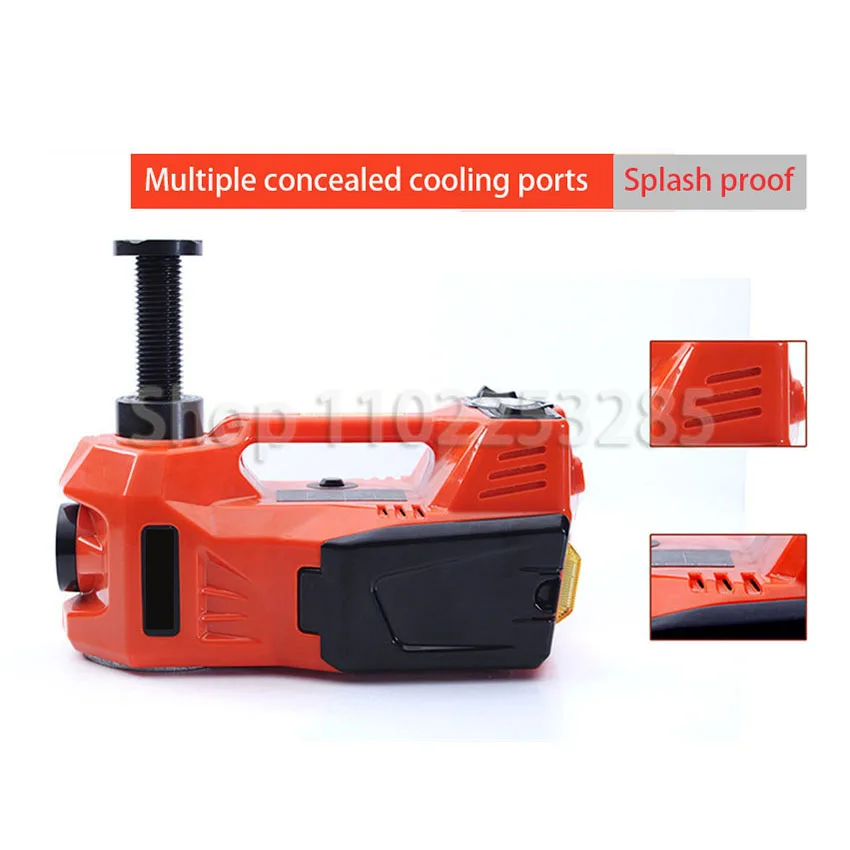 Car Floor Jack Electric Hydraulic Car Jack 12V 5Ton with Inflator Pump LED Light for Truck Tire Repair Tool - Image 2