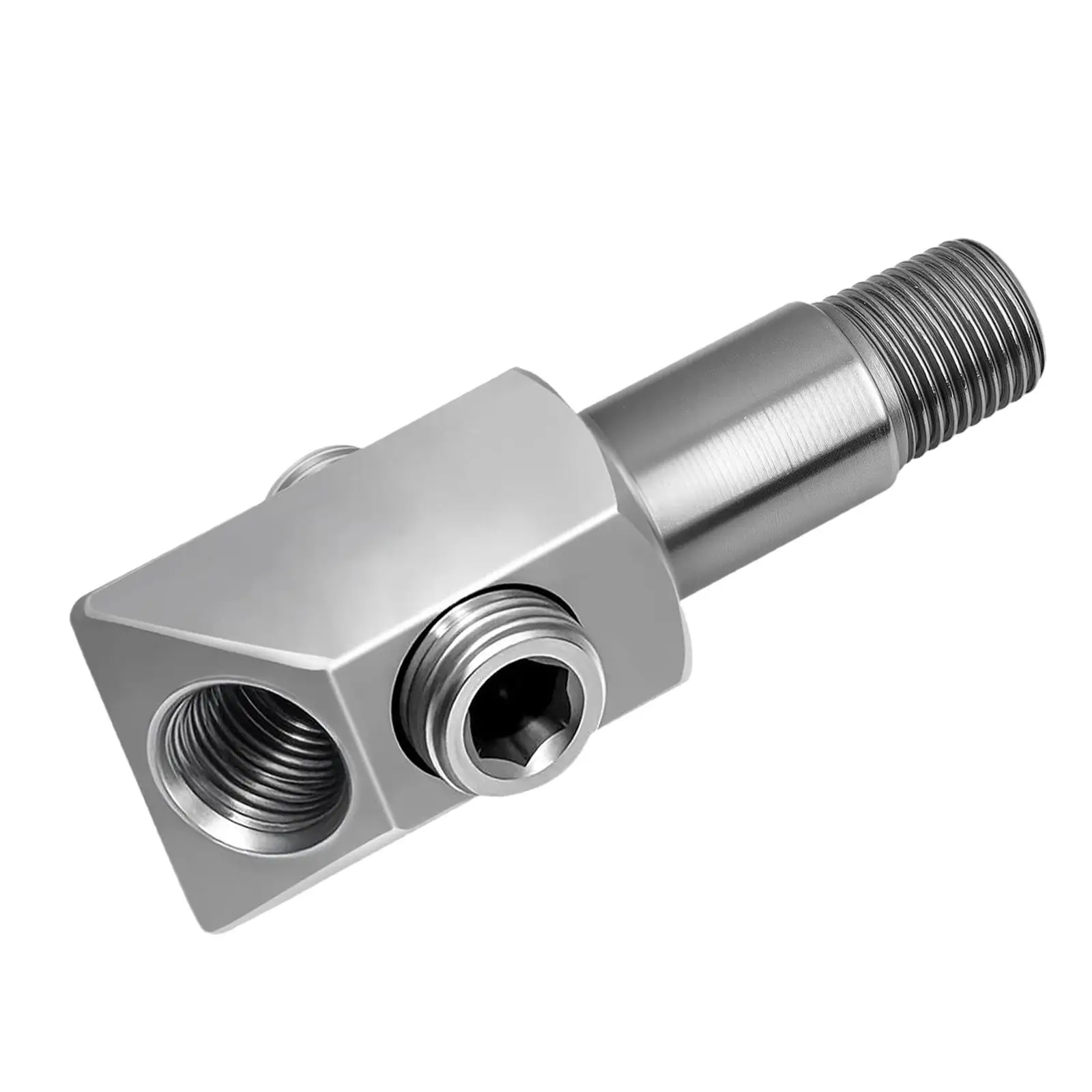 Stainless Steel Oil Pressure Sensor Thread Adapter 1/8-27 NPT Port Plug for Chevy Small Engines 305 350
