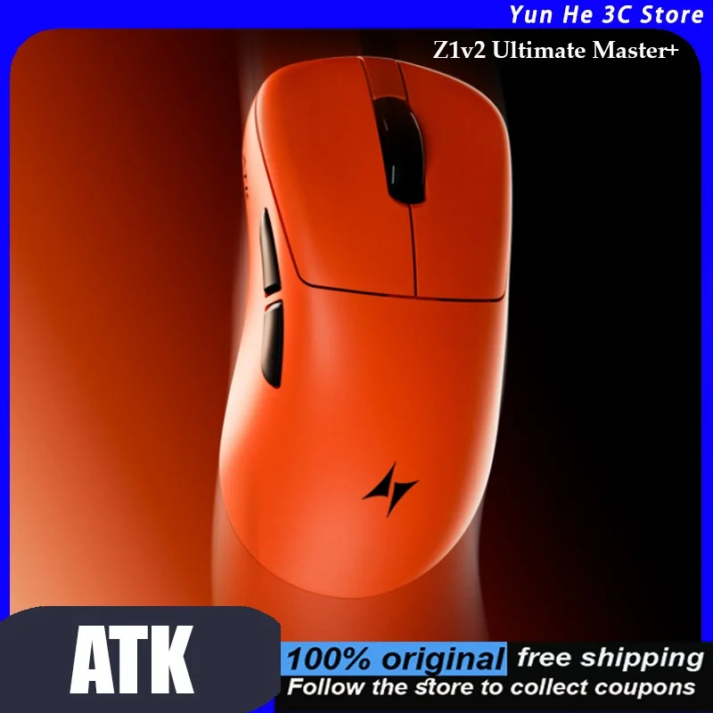 ATK Z1v2 Ultimate Master+ Wireless Gaming Mouse 54g Ultra-Light Right-Hand Ergonomic PAW3955 Sensor Esports 2026 New Model