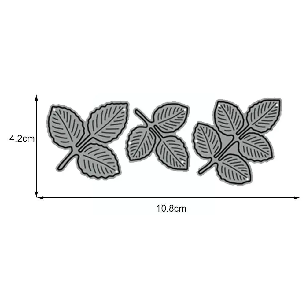 Rose Leaf Metal Cutting Dies biglietti di auguri fai da te foto goffratura decorazione fustelle Album Punch Tools Craf V7s2