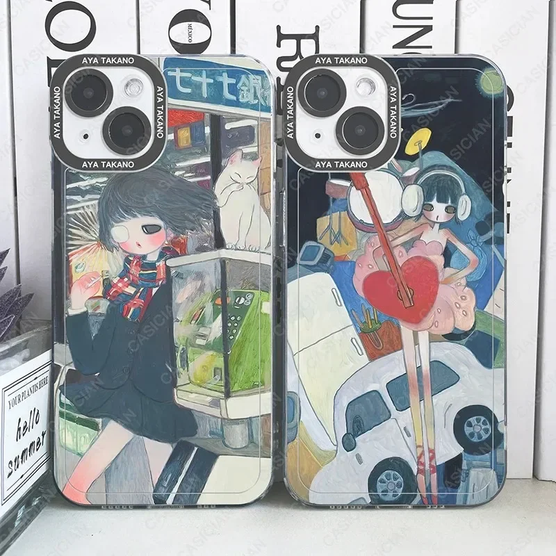 Art Cartoon Aesthetic Aya Takano Phone Case For Samsung Galaxy S10 S20 S21 S22 S23 S24 FE Plus Ultra Note 20 Fundas Coque