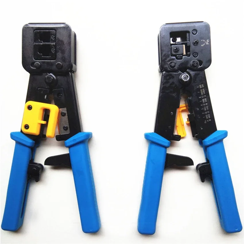 EZ rj45 crimper hand network tools pliers rj12 cat5e cat6 8p8c Cable Stripper pressing clamp tongs clip multi function