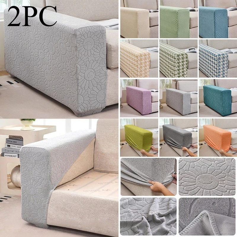 2pcs Sofa Armrest Protector Universal Armchair Covers Non-Slip Soft Warm Couch Arm Rest Covers Thickened Furniture Protector