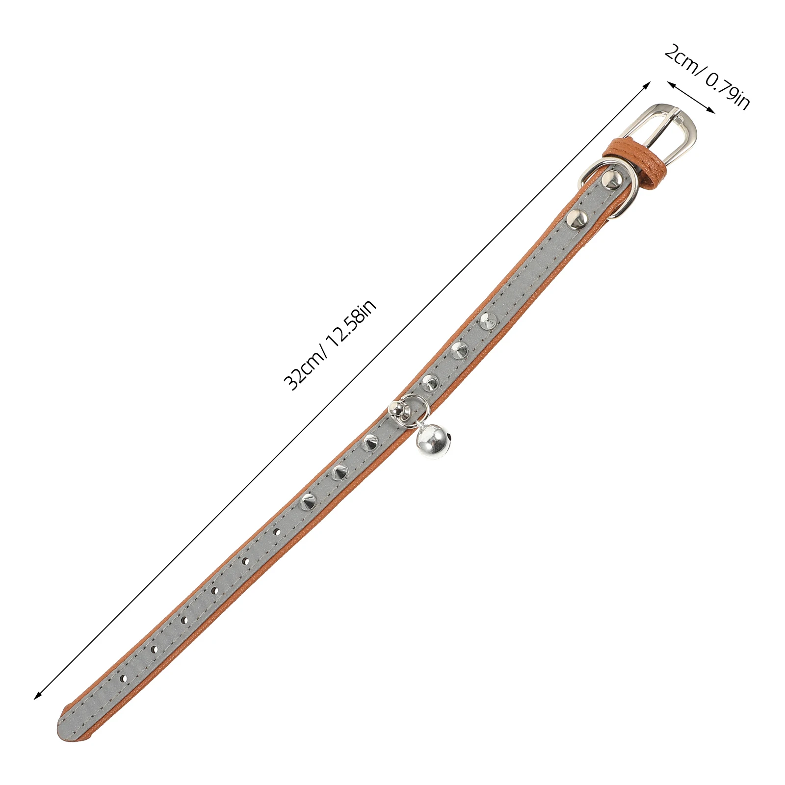 

s Bell Collar for Cat Adjustable Pet Necklace Reflective Strip Night Visibility Comfortable Safety Buckle Party for Pets