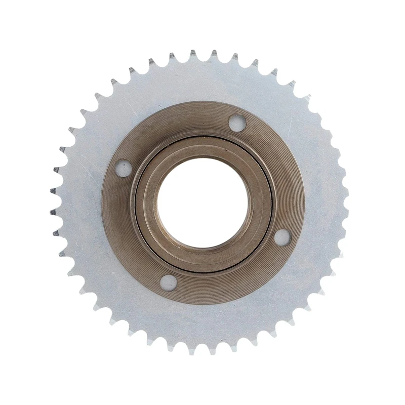 78Mm OD 4 Hole Toothless Flywheel + T8F 44T 54Mm Rear Chain Sprocket Fits For 43Cc 49Cc Mini Pocket Gas Scooter ATV