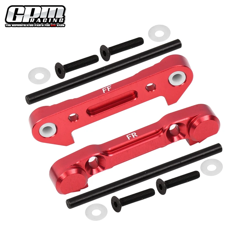 Suporte de suspensão dianteira GPM 7075Alu para 1/10 Lasernut Tenacity Ultra 4/Tenacity DB LOS03027V2 LOSI