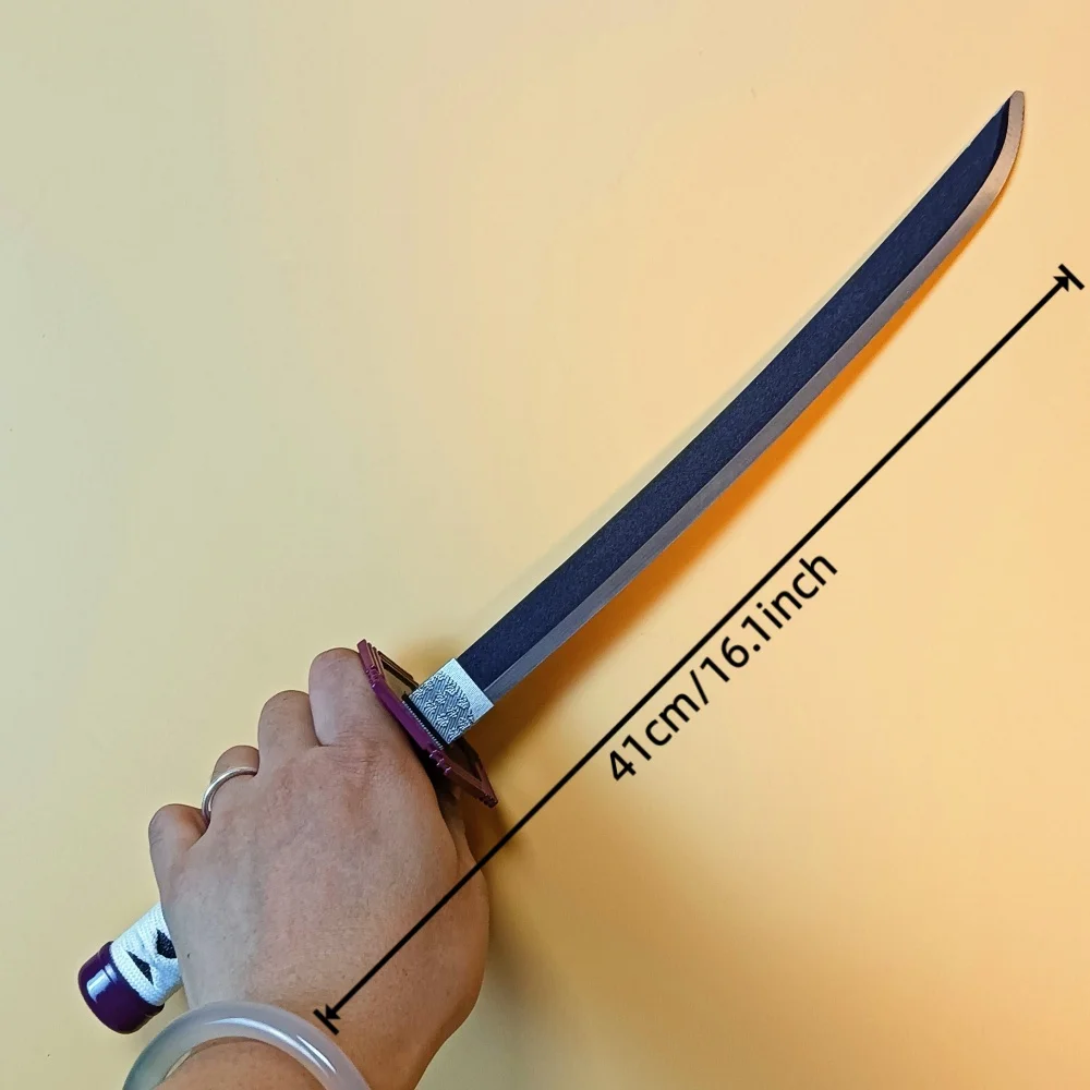 16 polegada 42cm katana anime cosplay prop ninja faca samurai faca de plástico ninja sabre espada real japonês katana unsharp brinquedo presente