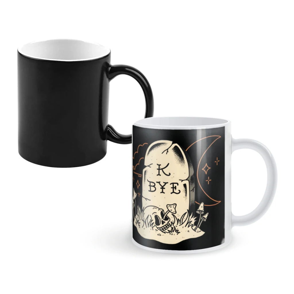 

K ByeCoffee Mugs And Mug Creative Color Change Tea Cup Ceramic Milk Cups Novelty Gifts