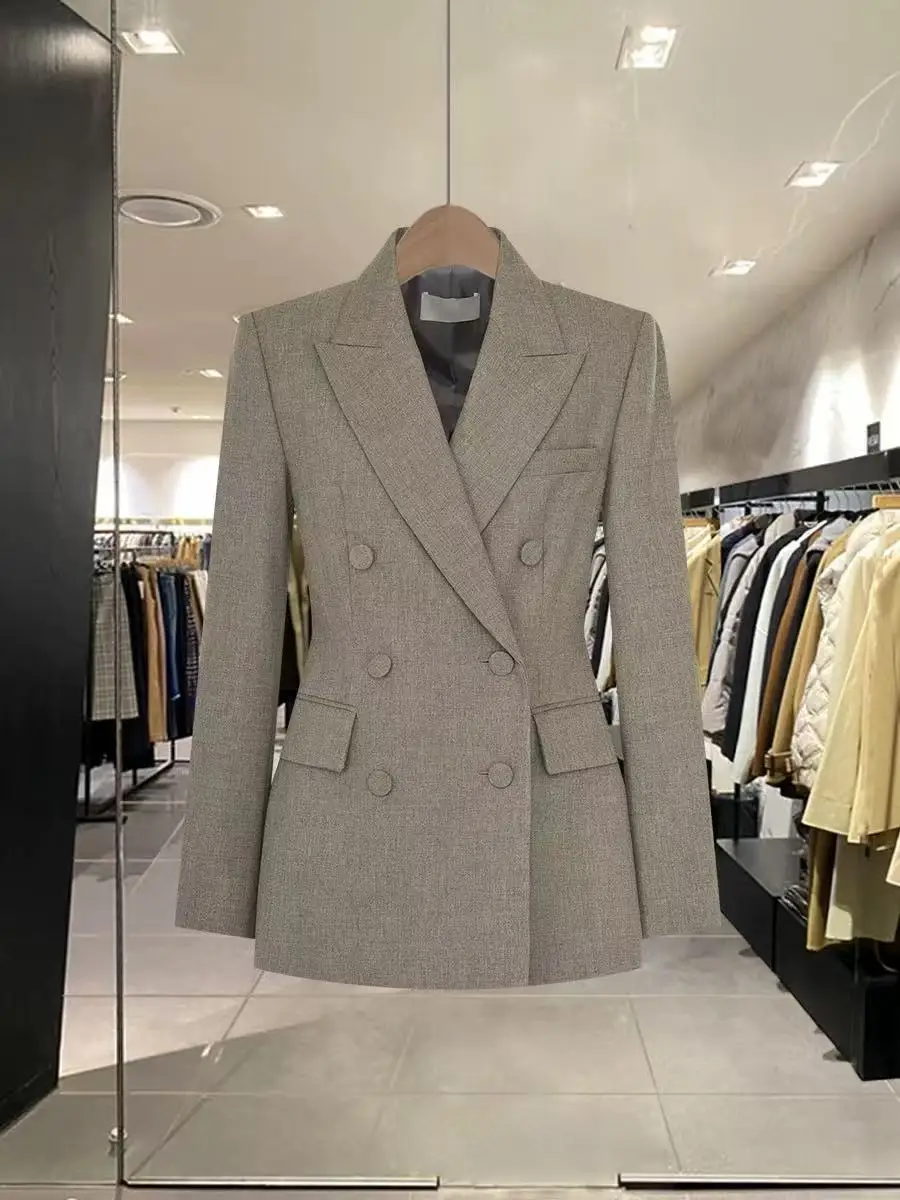 

Slim Fitting Suit Jacket For Women New In Autumn 2025 Elegant Blazer Office Lady Outerwears Korean Popular Blazer Woman Clothes