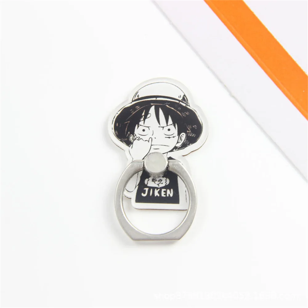 ONE PIECE Cell Phone Holder Cartoon Acrylic ONE PIECE Action Figures Luffy Creative Lazy Holder DIY Doll Souvenir Gift