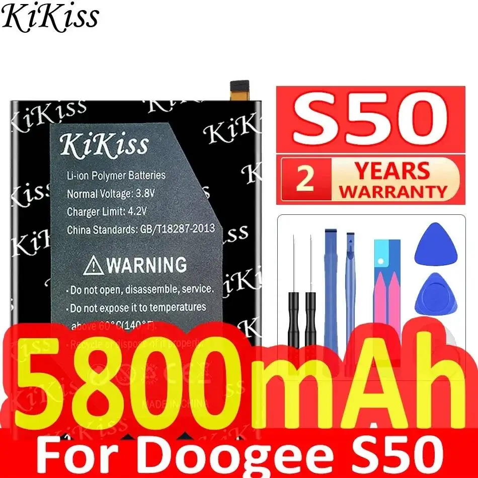 

Быстрая зарядка для мобильного телефона Doogee S50 BAT17S505180, аккумулятор 5800 мАч