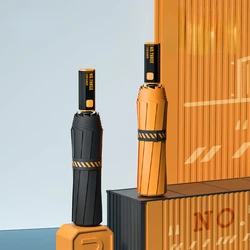 New  Zuodu Automatic Folding Umbrella Rain and Rain Dual Use Oversized Men Car Umbrella Strong and Durable Against Rain