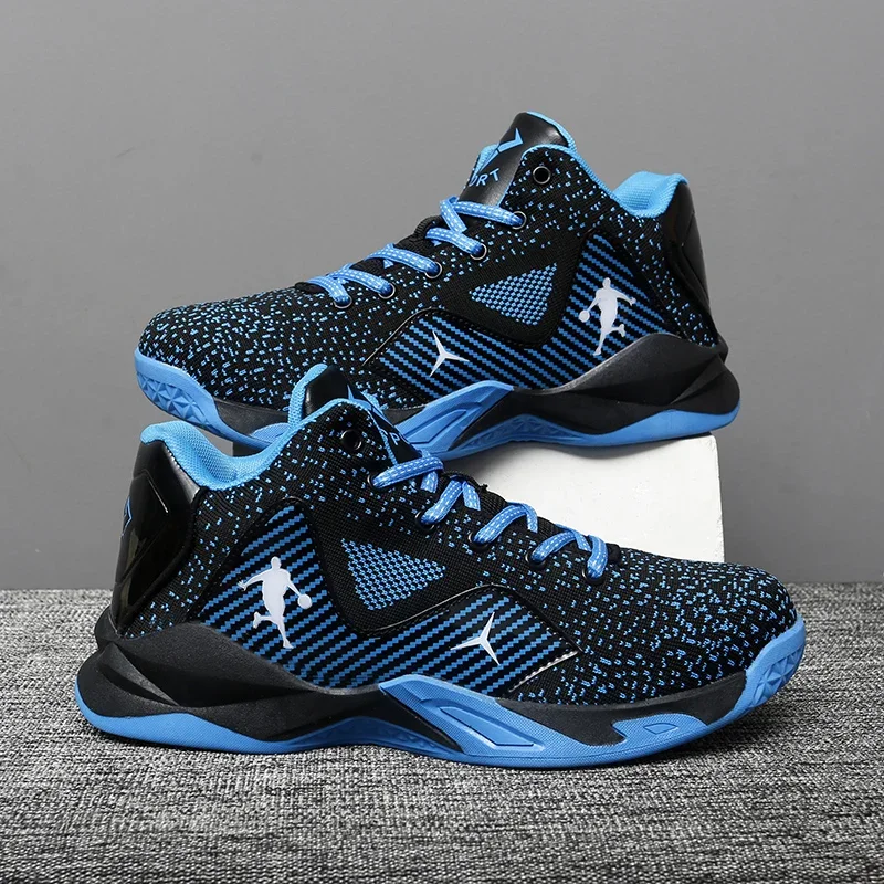 Fashion brand basketball training shoes boys and girls high top basketball shoes kids sports shoes