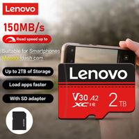 Lenovo Micro TF SD Cards 64GB 32GB 16GB SD Memory Card Class 10 High Speed 128GB 256GB U3 4K HD TF Flash Card For Phone/Camera