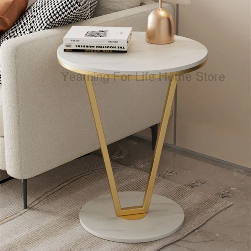 Nordic White Modern Coffee Tables Book Round Glam Bedside Coffee Table Console Living Room Table Basse Pour Salon Mesa Furniture