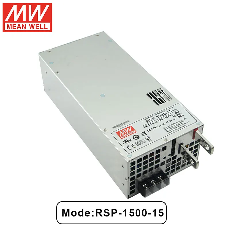 MEAN WELL RSP-1500-48 1500W AC To DC 5V 15V 12V 24V 48V Switching Power Supply Unit with PFC Function