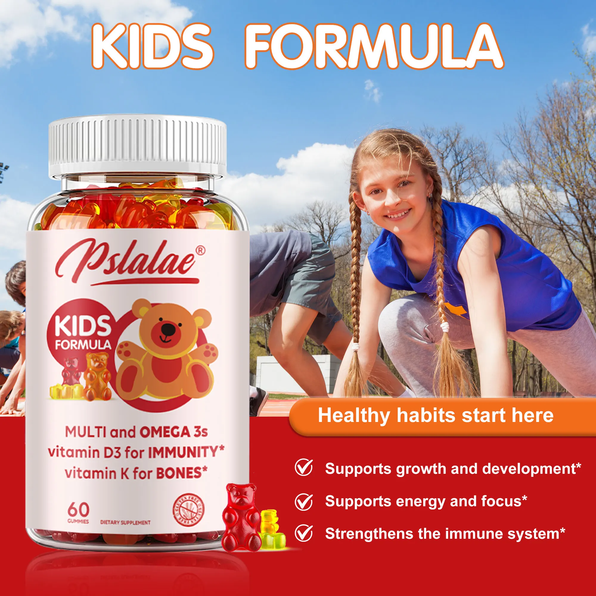 

Детские мультивитаминные жевательные конфеты — поддерживает здоровье мозга, улучшает память и концентрацию, снижает уровень энергии, повышает иммунитет