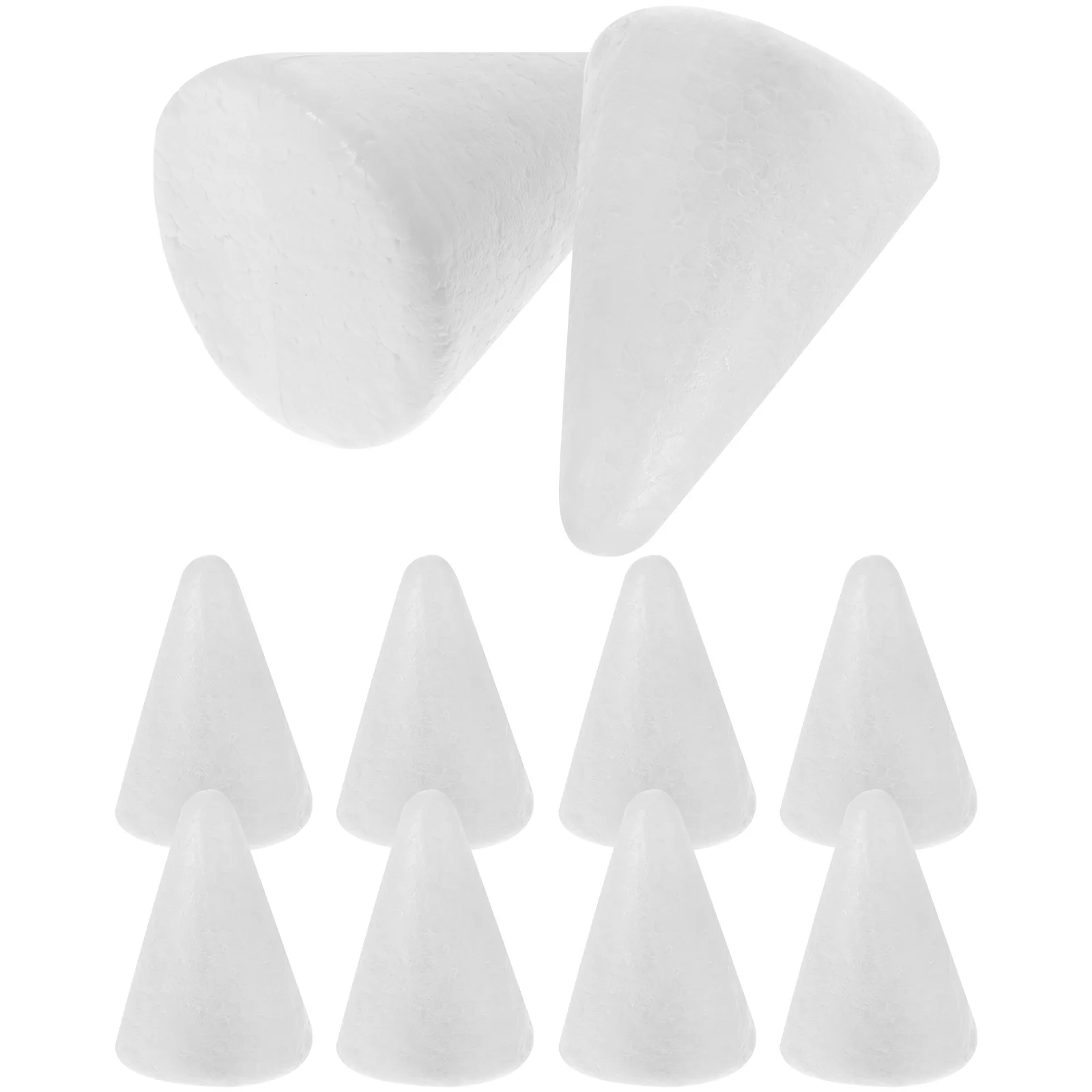 2 قطعة المخاريط رغوة 38X13.5 سنتيمتر الحرفية مخروط Diy بها بنفسك شجرة عيد الميلاد الديكور النحت مشروع الفن التعليمي #4