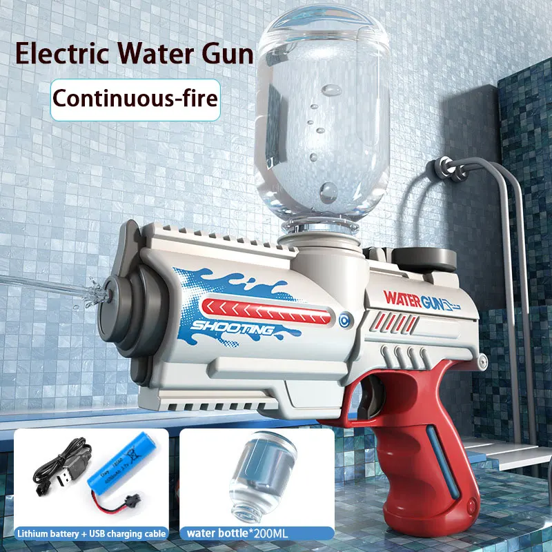 

Летний электрический водяной пистолет, игрушечный портативный водяной пистолет, водяной пистолет, игрушки, электрический водяной пистолет, детский бассейн, уличные водные игрушки