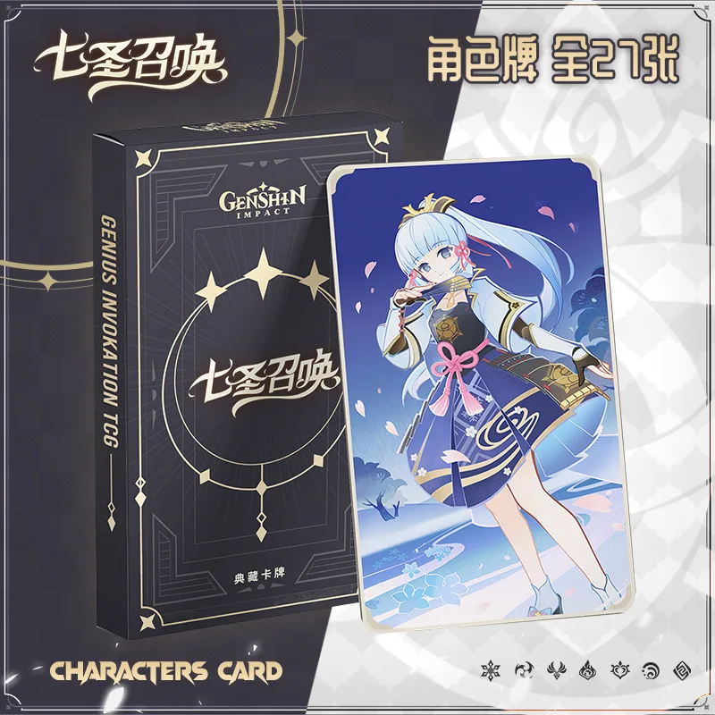 Genius Invocation TCG 27 cards/set of game Genshin Impact Cartoon Character Collection Cards