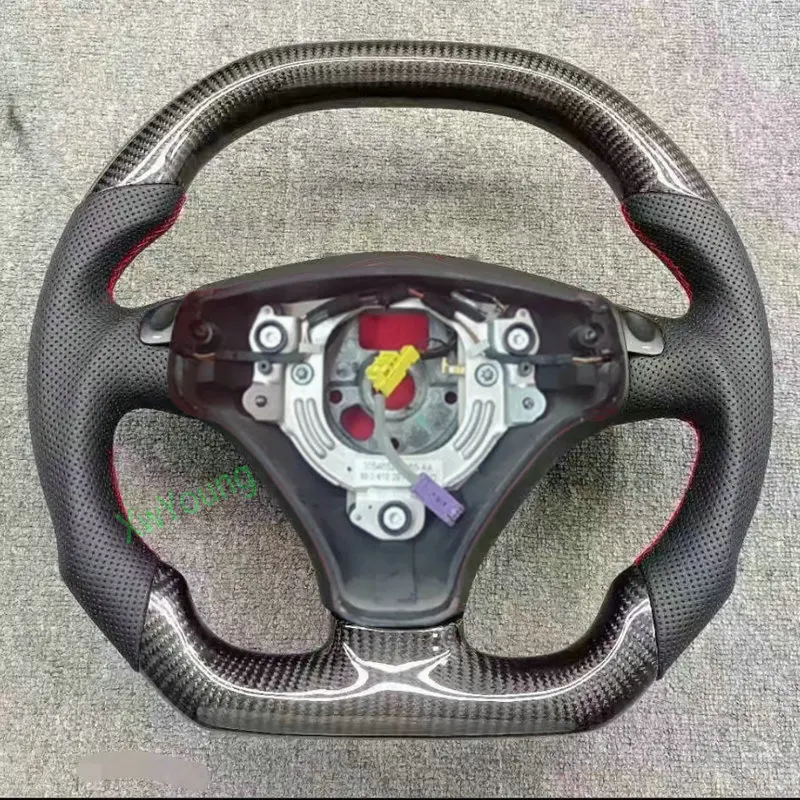 

For Audi A4 A4B6 A4C5 100% Real Carbon Fiber Car Steering Wheel With Leather