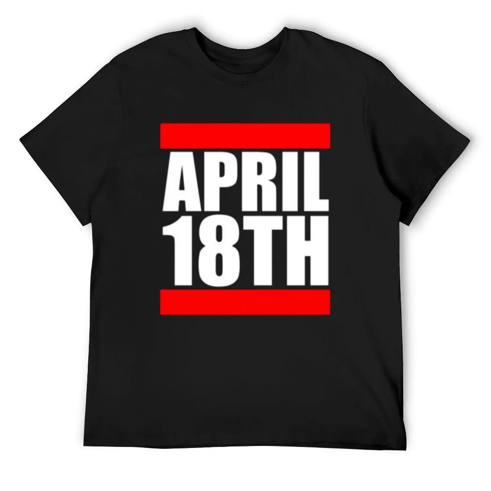 

April 18th(2) T-Shirt cute tops sweat man t shirt basketball graphic tees t shirts for men graphic